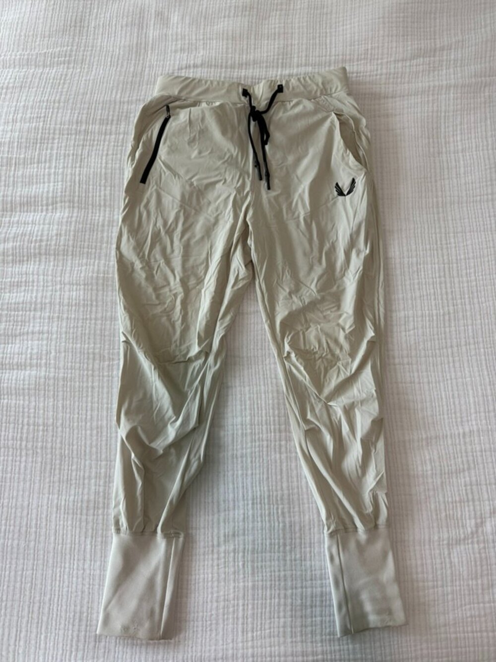 ASRV Tetra-Lite High Rib Jogger White Ivory DSG-0477 Men's S